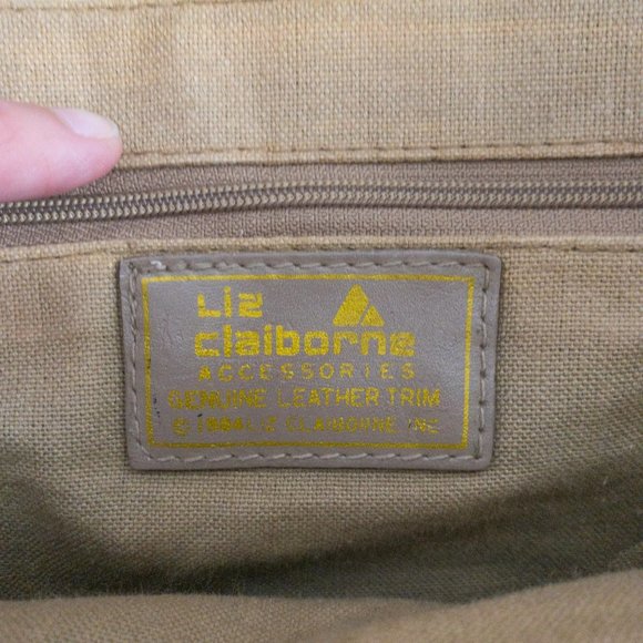 Vintage 80s Coated Canvas Leather Crossbody Bag - Picture 12 of 13